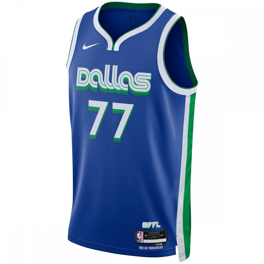 Luka Doncic Dallas Mavericks Unisex 2022/23 Swingman Jersey - City Edition - Blue-Pro Kit Vault | Brand New 26/27 Sports Jerseys